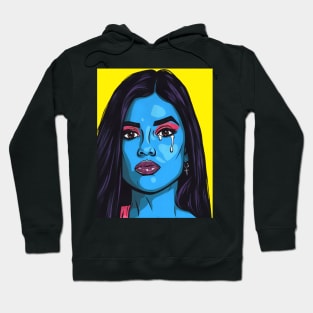 Blue Crying Hoodie